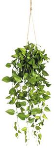 Plantă artificială Philodendron suspendat H 75 cm verde