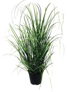 Plantă artificială Tufă iarbă în ghiveci negru H 75 cm