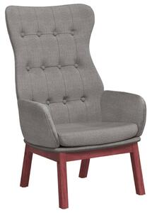 Scaun de relaxare, gri deschis, material textil