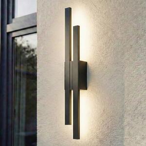 Lindby LED-Aparec de iluminat exterior Sakari, negru, aluminiu, înălțime 59 cm, Negru, Aluminiu, Modern