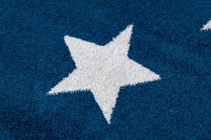 Covor Sketch - FA68 albastru și alb - Stea Stele