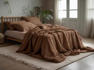 Lenjerie de pat din muselin Mussari maro deschis Dimensiunile lenjeriei: 70 x 90 cm | 140 x 220 cm
