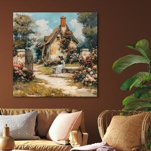 DUBLEZ | Tablou artistic original - Vintage Garden | Imprimare UV premium