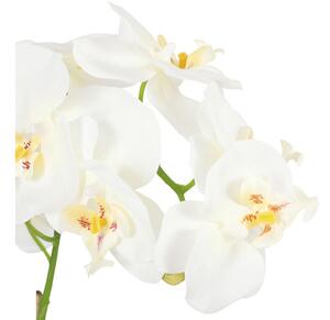 Floare artificială, orhidee, înălțime 60 cm, albă