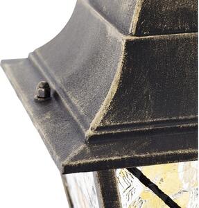 Stâlp pitic Janel E27 max. 1x60W, 112 cm, pentru exterior IP44, negru/auriu