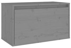 Dulap de perete, gri, 60x30x35 cm, lemn masiv de pin