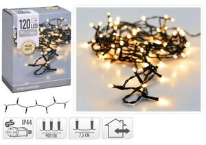 Instalație luminoasă de Crăciun 9m - 120 LED alb cald interior/ exterior