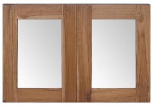 Dulap cu oglindă, 60 x 10 x 40 cm, lemn masiv de tec