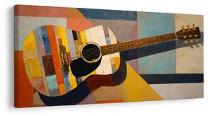 Tablou mozaic colorat de chitară