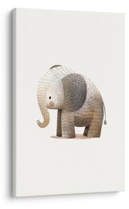 Tablou elefant drăguț în maro