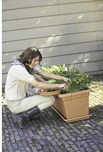 Tăviță XXL 'Green Basics' pentru jardinieră, plastic, 100x38 cm, teracotă