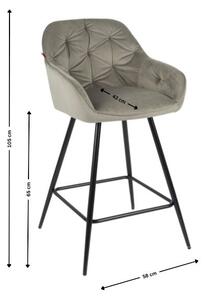 Scaun Bar KJC275 Gri