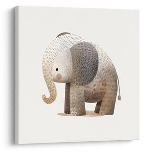 Tablou pui de elefant în tonuri pastelate