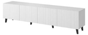 Comoda TV mare PAFOS, alb, PAL laminat, 200x40x52 cm