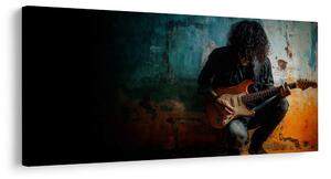 Tablou muzician cu chitară electrică