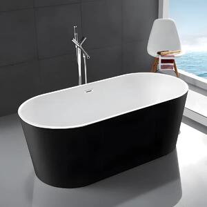 Cada Freestanding Nora 169x81cm, Acril Premium, Finisaj Negru