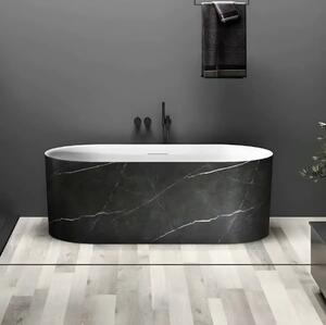 Cada Freestanding Selena 166×77cm, Acril Premium, Finisaj Negru