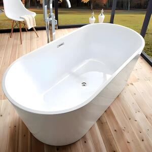 Cada Freestanding Nora 150x75cm, Acril Premium, Finisaj Alb