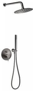 Ferro Ciriculus set de duș ascuns cu duș de ploaie grafit BCK7PGM-SET1-S