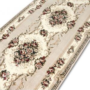 Traversa Hol, Model Clasic 574 100, Festonata Latime 120 cm, Crem 120 x 200