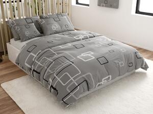 Lenjerie de pat din bumbac Renforce CUBURI gri Dimensiune lenjerie de pat: 70 x 90 cm | 140 x 200 cm