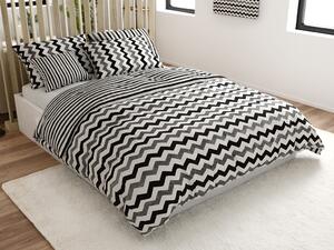 Lenjerie de pat din bumbac Renforce DUNGI alb-negru Dimensiune lenjerie de pat: 70 x 90 cm | 140 x 200 cm