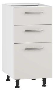 Dulap de jos Vento D3S-40/82, alb / crem