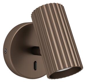 Eglo 902035 - Aplică spot de perete PORTILLO 1xGU10/5W/230V, maro