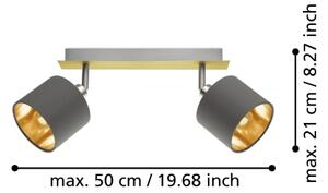 Eglo 97537 - Lampă spot VALBIANO 2xE14/10W/230V