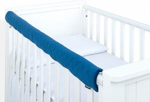 Mama-Tato Velvet pat de protecție pentru marginea superioară a patului Culoare: albastru închis