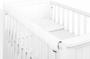 Mama-Tato Velvet pat de protecție pentru marginea superioară a patului Culoare: alb