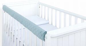 Mama-Tato Velvet pat de protecție pentru marginea superioară a patului Culoare: turcoaz