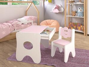 Vulpi Scaun pentru copii cu masă Cloud Culoare: roz