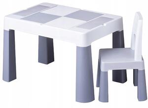 Set masă+scaun pentru copii Tega Multifun Culoare: gri