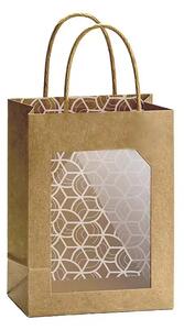 Pungi kraft fereastra 140x110x80mm SET 10 buc