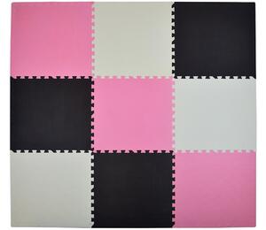 Vulpi Covoraș de joacă din spumă Puzzle XXL 180x180 cm roz