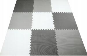 Vulpi Covoraș de joacă din spumă Puzzle XXL 180x180 cm gri/alb/negru