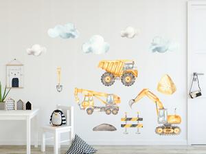 Vulpi Autocolante de perete pentru copii MotoWorld 100x50 cm