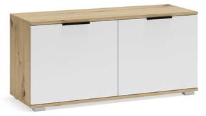 Suport pentru pantofi Walker 100 cm, stejar artisan / alb
