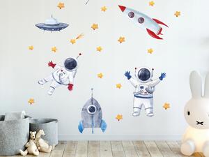 Vulpi Autocolante de perete pentru copii Kosmos 100x50 cm
