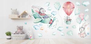 Vulpi Autocolante de perete pentru copii Baloons XL 150x75 cm