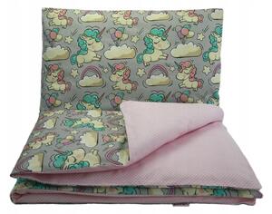 Vulpi Lenjerie de pat pentru copii din bumbac 120x90 60x40 cm Prima Unicorn
