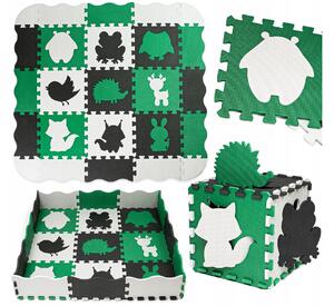 Vulpi Spumă de joacă Puzzle - ZOO Culoare: verde