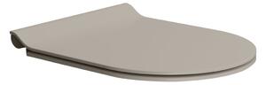 GSI GSI, scaun WC PURA, SLIM, Soft Close, tortora mat/crom, MS86CSN05