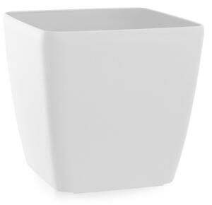 Flower Lover Ghiveci de flori Quadrato Easy albmat, 18 cm