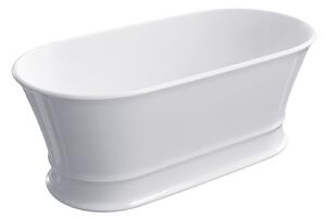 Omnires Classica M+ cadă freestanding 160x79 cm ovală alb CLASSICAWWBP