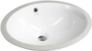 Creavit lavoar 48.5x38.2 cm ovale încastrat-sub blat alb luciu TP211