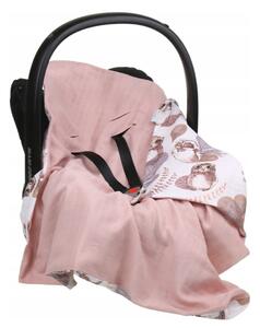 Vulpi Muslin pătură pentru scaunul auto Baby 80x80 Culoare: roz închis