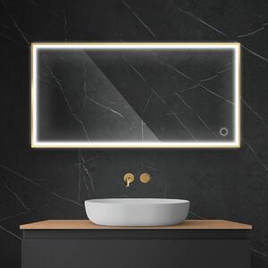 Oltens Nordlis oglindă 60x120 cm dreptunghiular cu iluminare da auriu 64107800