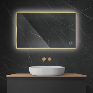 Oltens Nordlis oglindă 60x100 cm dreptunghiular cu iluminare da auriu 64111800